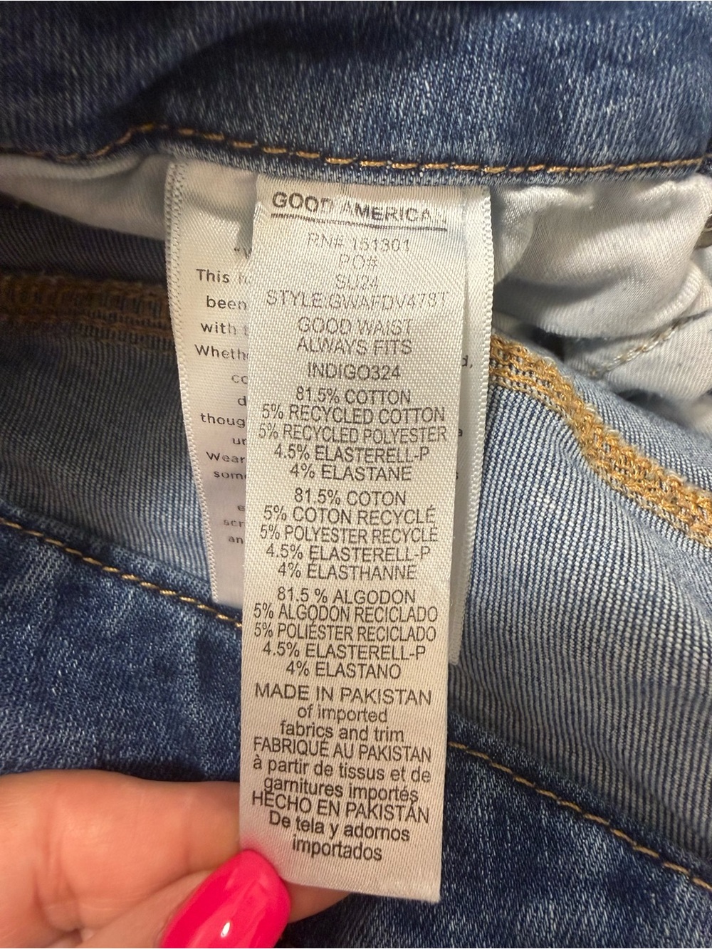 Good American• Good Waist Always Fits Jeans - Picture 6 of 7
